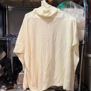 Cream Poncho Sweater